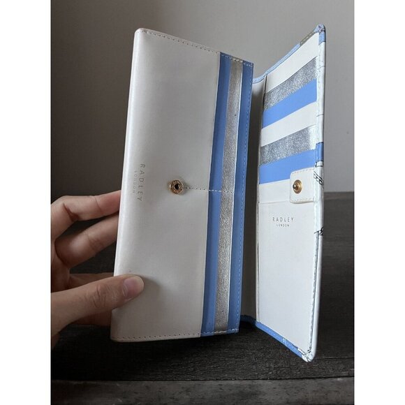 Radley London The Observatory Flapover Leather Matinee Wallet Dalmatian Scottie - Picture 5 of 10